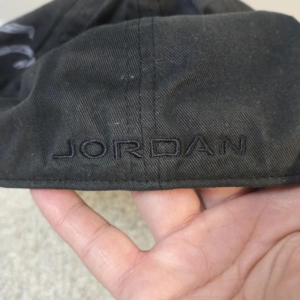Air Jordan Hat Men 7 5/8 Black Its The Shoes Jumpman Fitted Cap‎